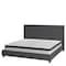Flash Furniture King Size Dark Gray Fabric Platform Bed & Mattress HG-BM10-48-GG - alternate 7